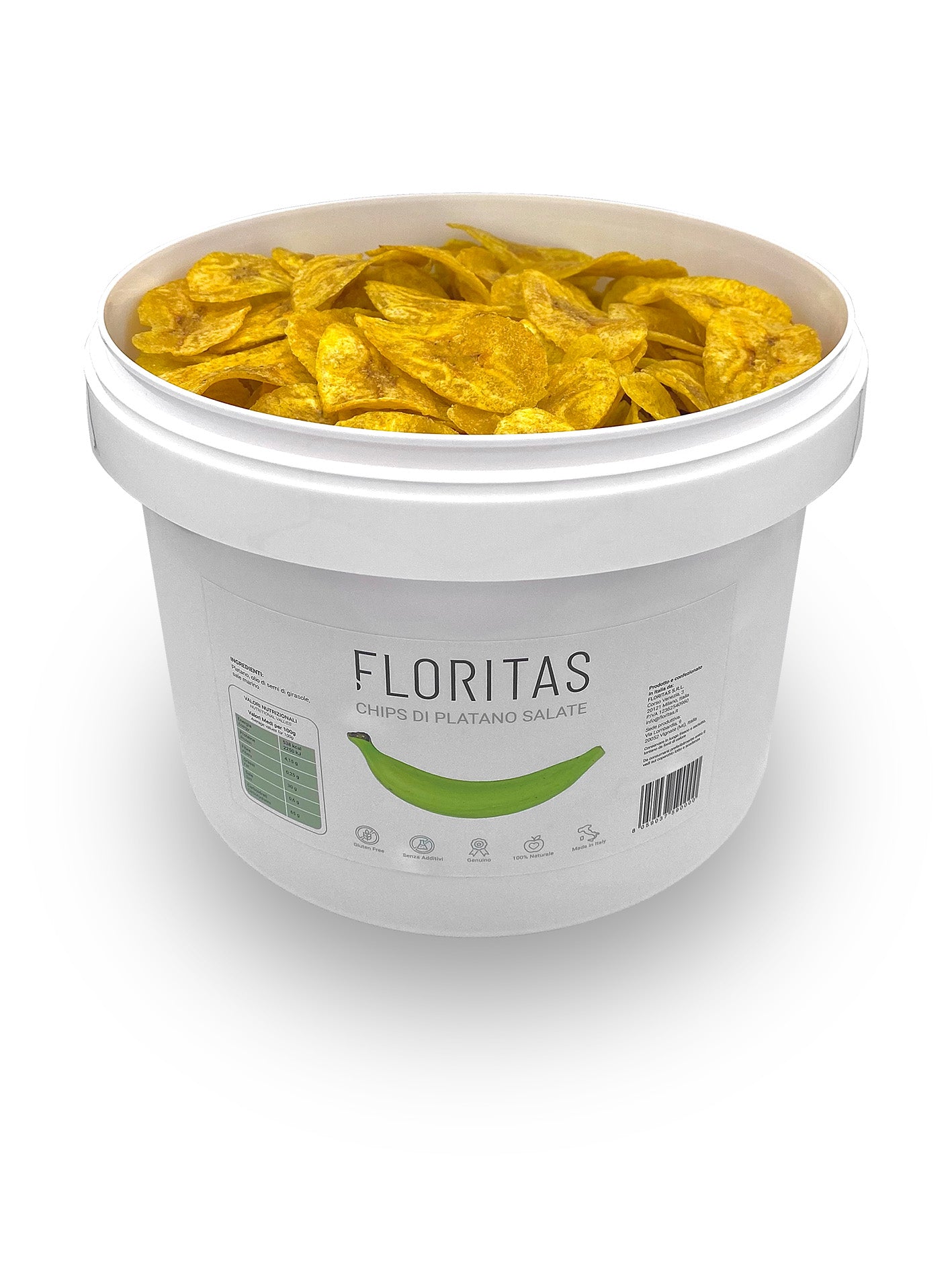 Chips di platano salate Ovaladas Floritas