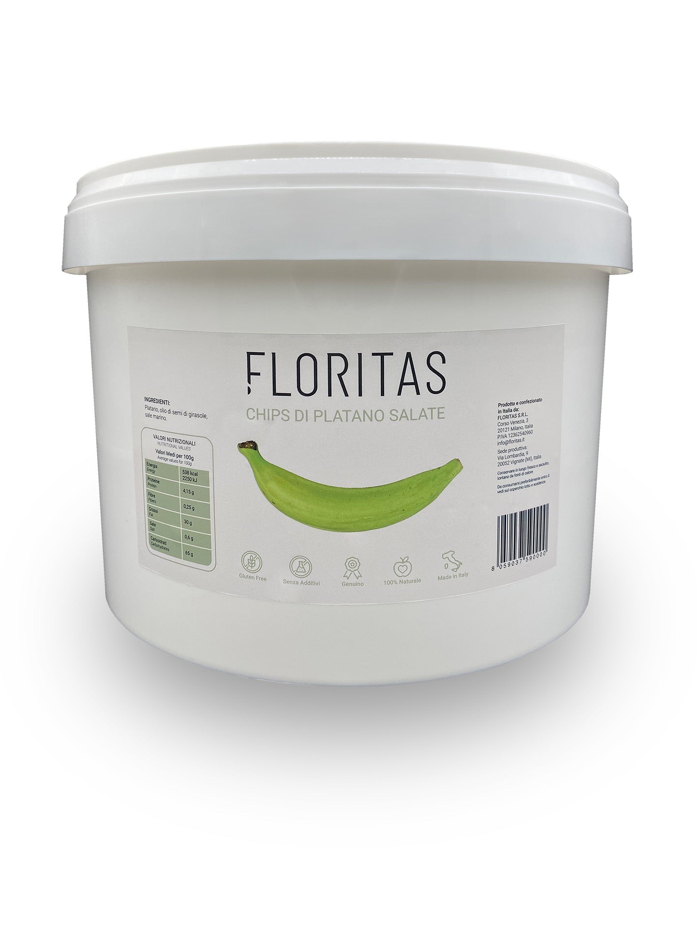 Ovaladas Floritas salted plantain chips